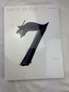 Map of the Soul 7 Art Print - White with Blue Accents version 2